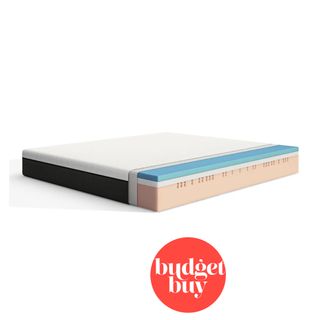 Emma Original mattress with a cut out showing the foam construction