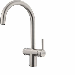 Franke Maris water Hub 3-in-1 Electronic boiling water tap in decor steel