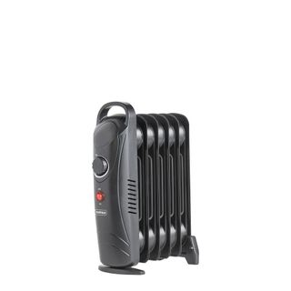 The black VonHaus 6 Fin 800W Oil Filled Radiator