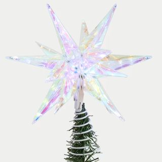 M&S Iridescent Light Up Star Tree Topper