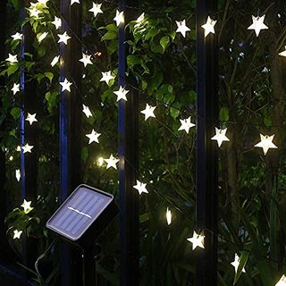 Solar String Lights, 50ft/15m 100 Led Solar Star String Lights Warm White Solar Powered Fairy Lights Outdoor 8 Modes Waterproof Festival Lighting for Garden Patio Yard Home Wedding Party Decoration