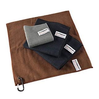 Cafemasy Barista Microfibre Towel Set Quick Drying 4 Pieces Micro Cleaning Cloth With Hooks for Cleaning Steam Rod and Espresso Machine