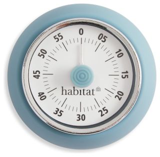 Habitat Retro Kitchen Timer - Blue