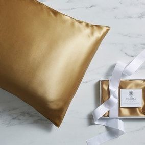 Dorma Gold Silk Pillowcase