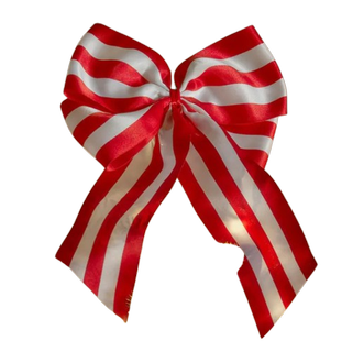 Supersized Candy Striped Bow Tree Topper