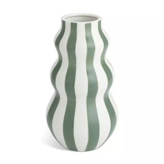 Habitat Hand Painted Stripe Vase