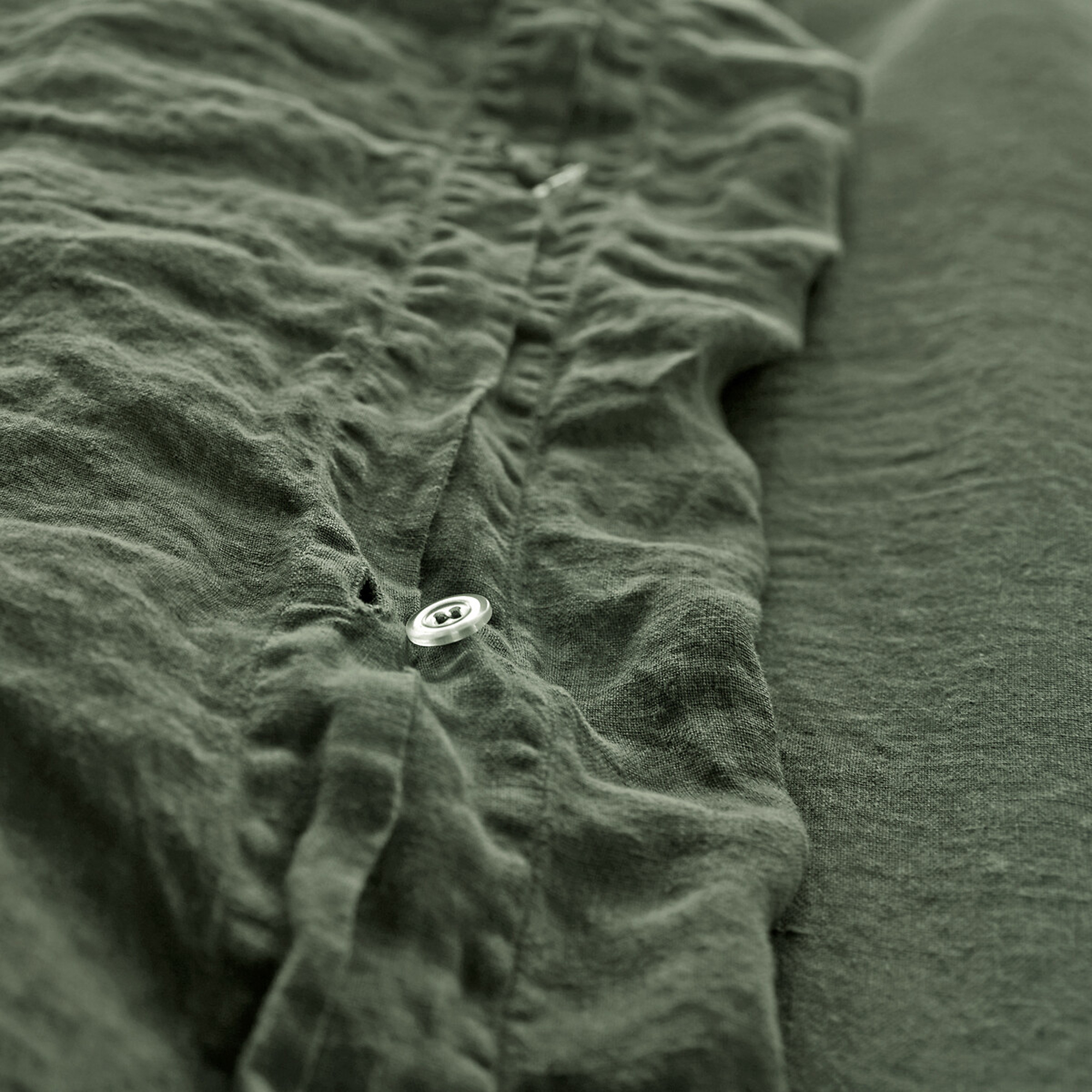 La Redoute linen bedding rosemary