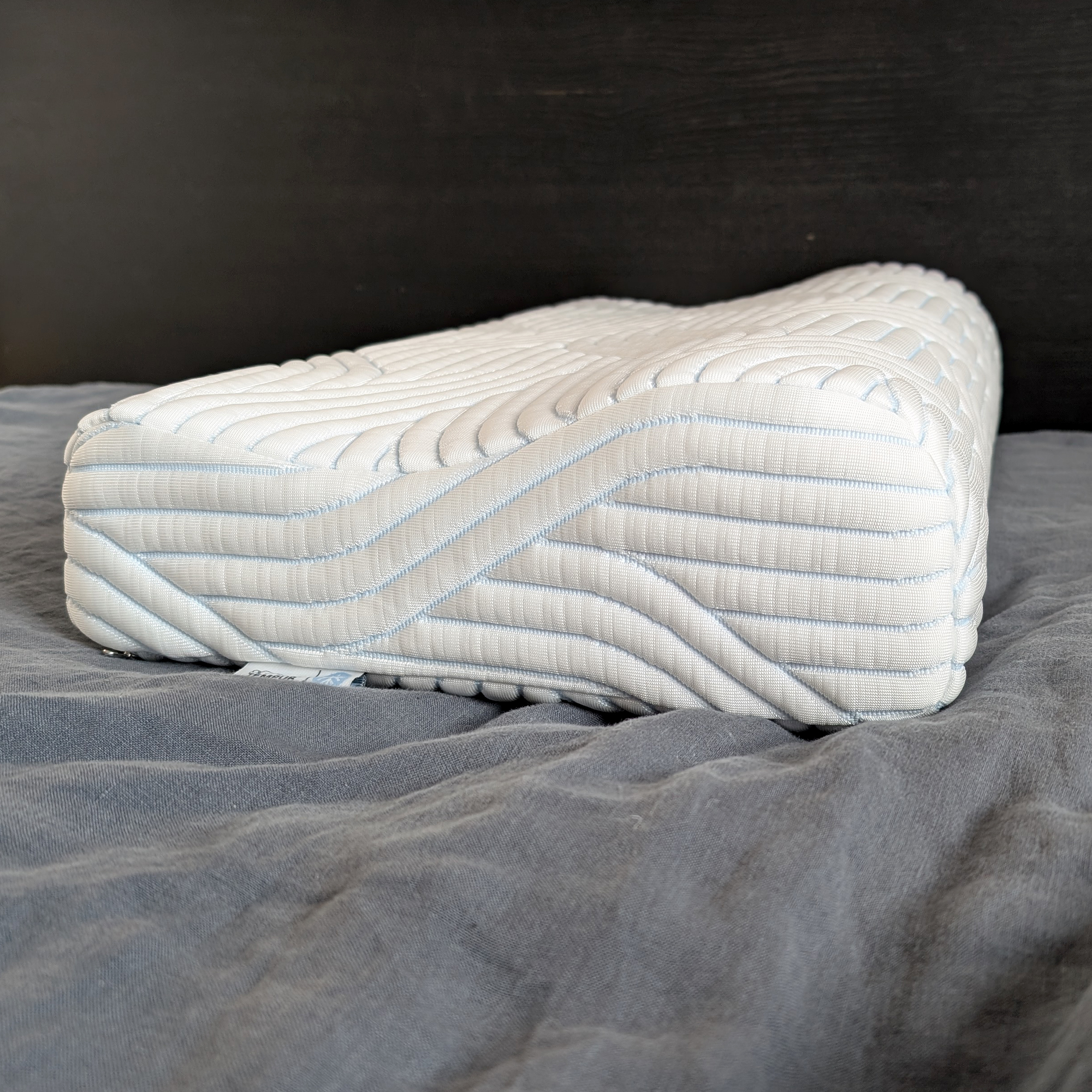 The Tempur Original SmartCool Pillow being tested