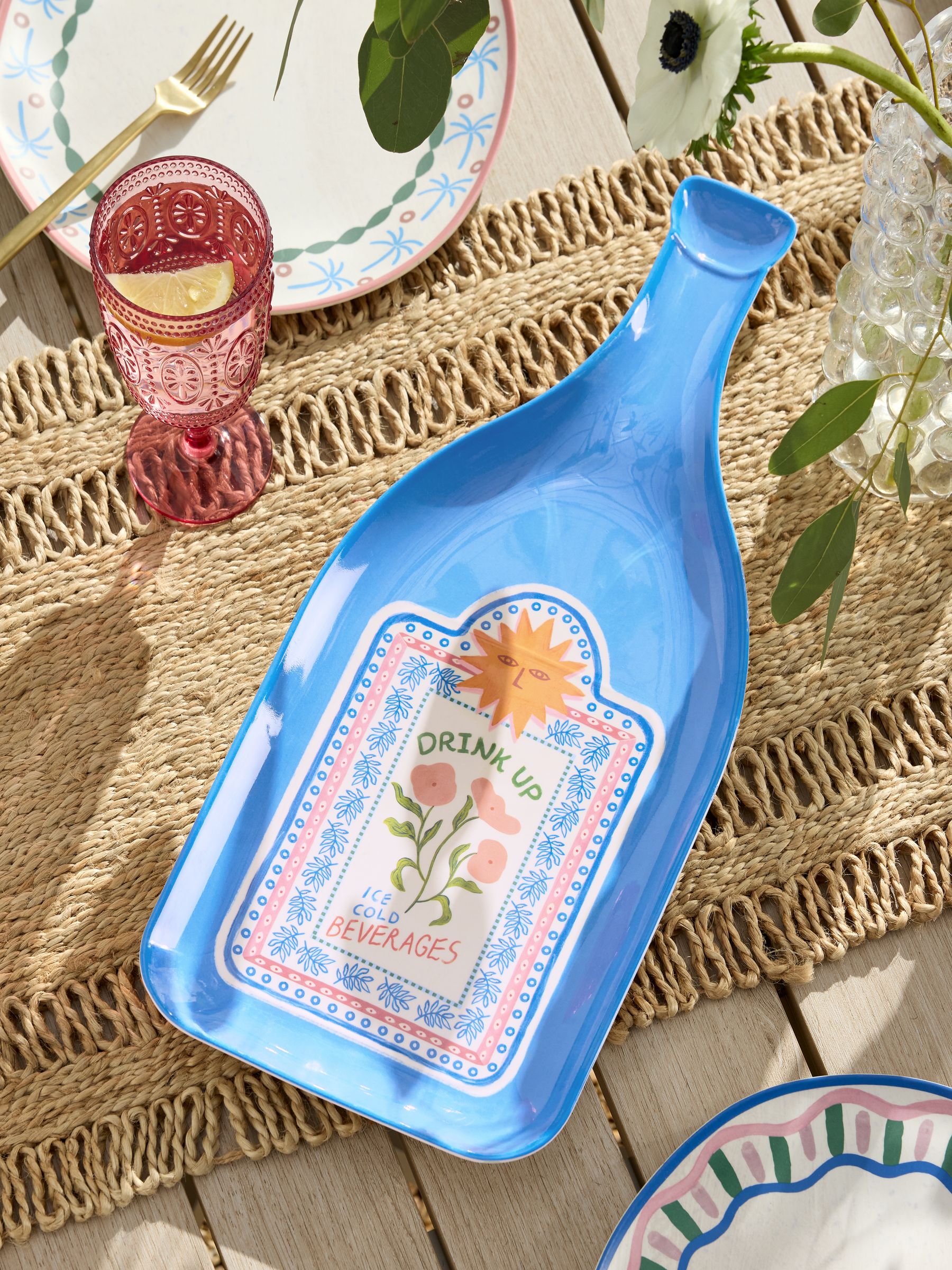 Multi Mediterranean Picnic Serveware Platter