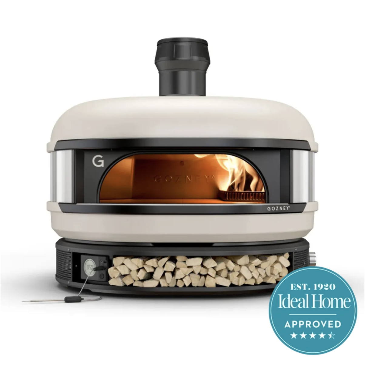 Gozney Dome pizza oven on a white background