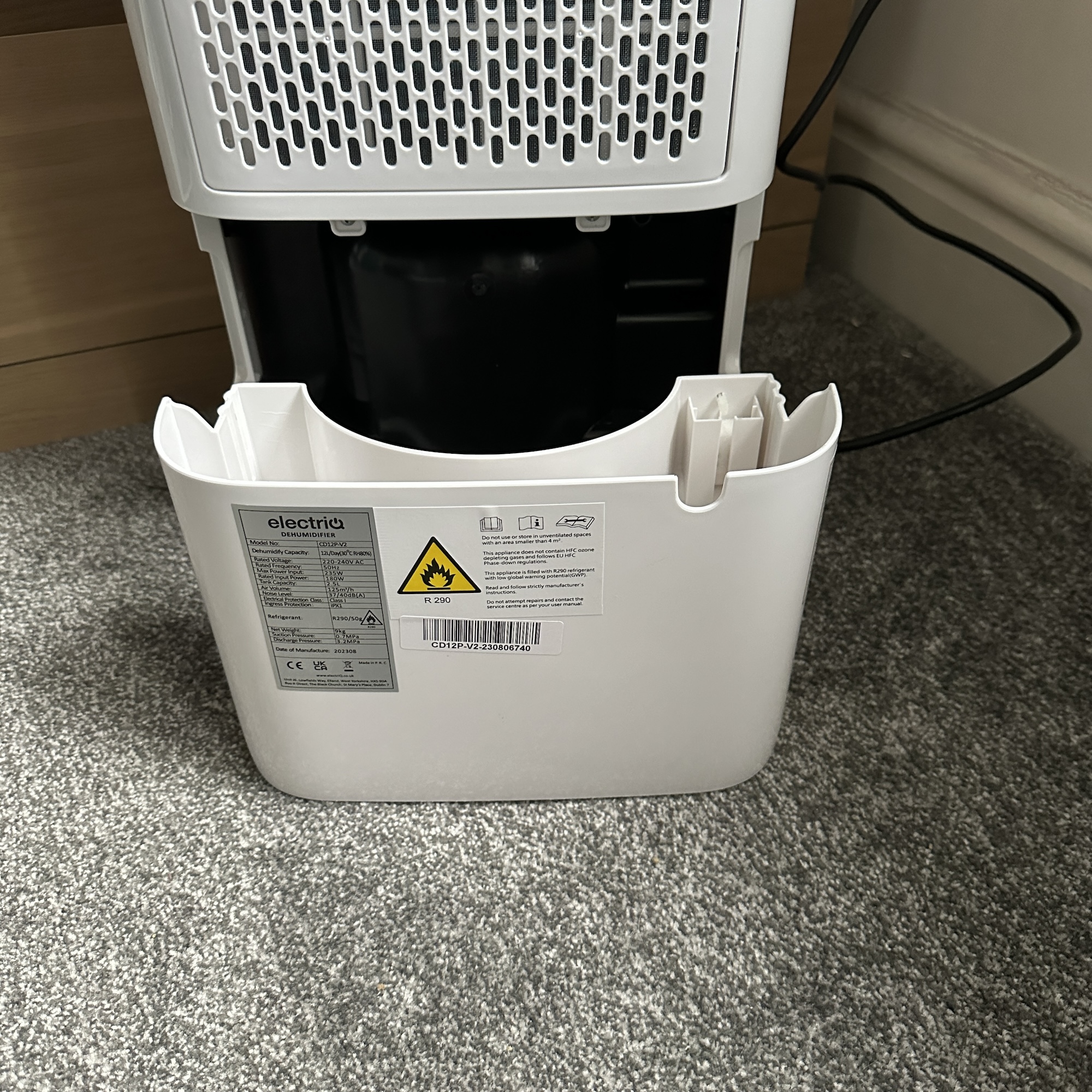 ElectriQ dehumidifier