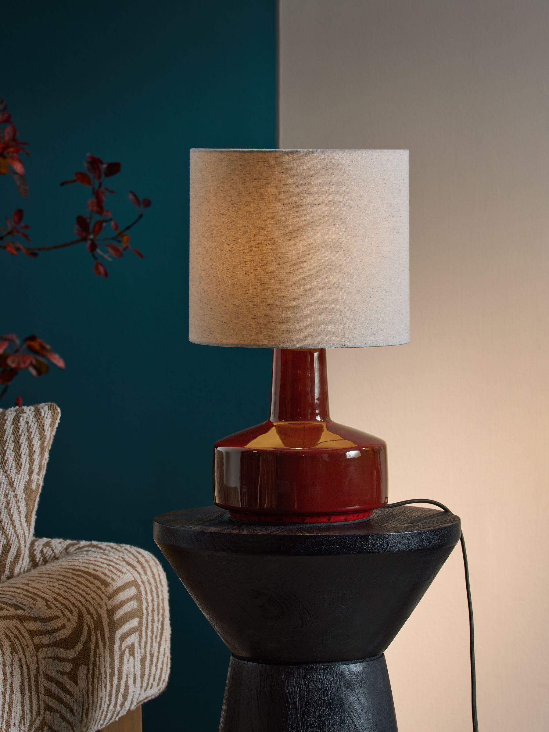 Red Linton Table Lamp