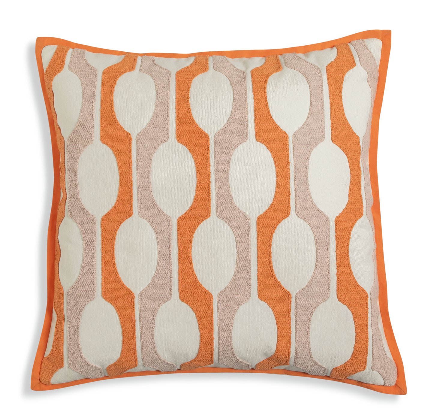 Habitat X Scion Billow Cushion - Orange - 43x43cm