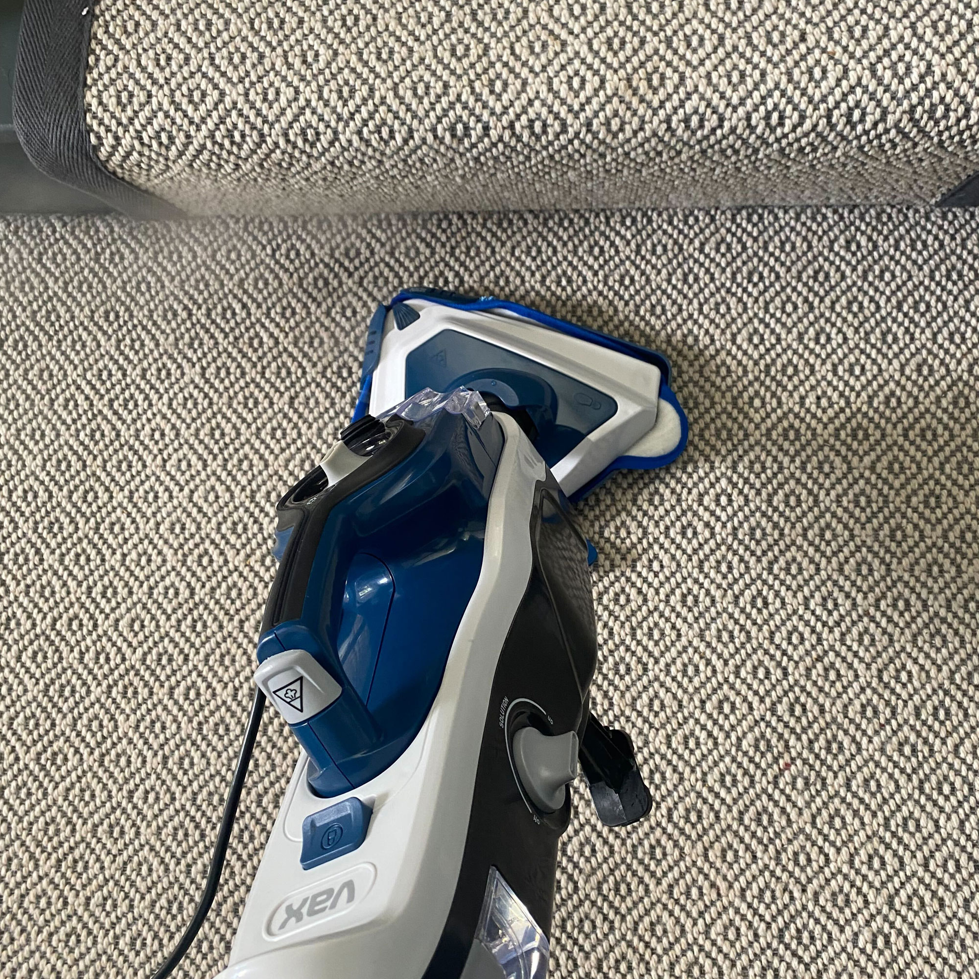 VAX steam fresh total home steam cleaner-on-carpet