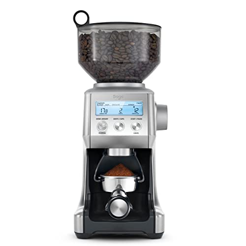 Sage - the Smart Grinder Pro - Conical Burr Coffee Grinder - Programmable, Automatic, Brushed Stainless Steel
