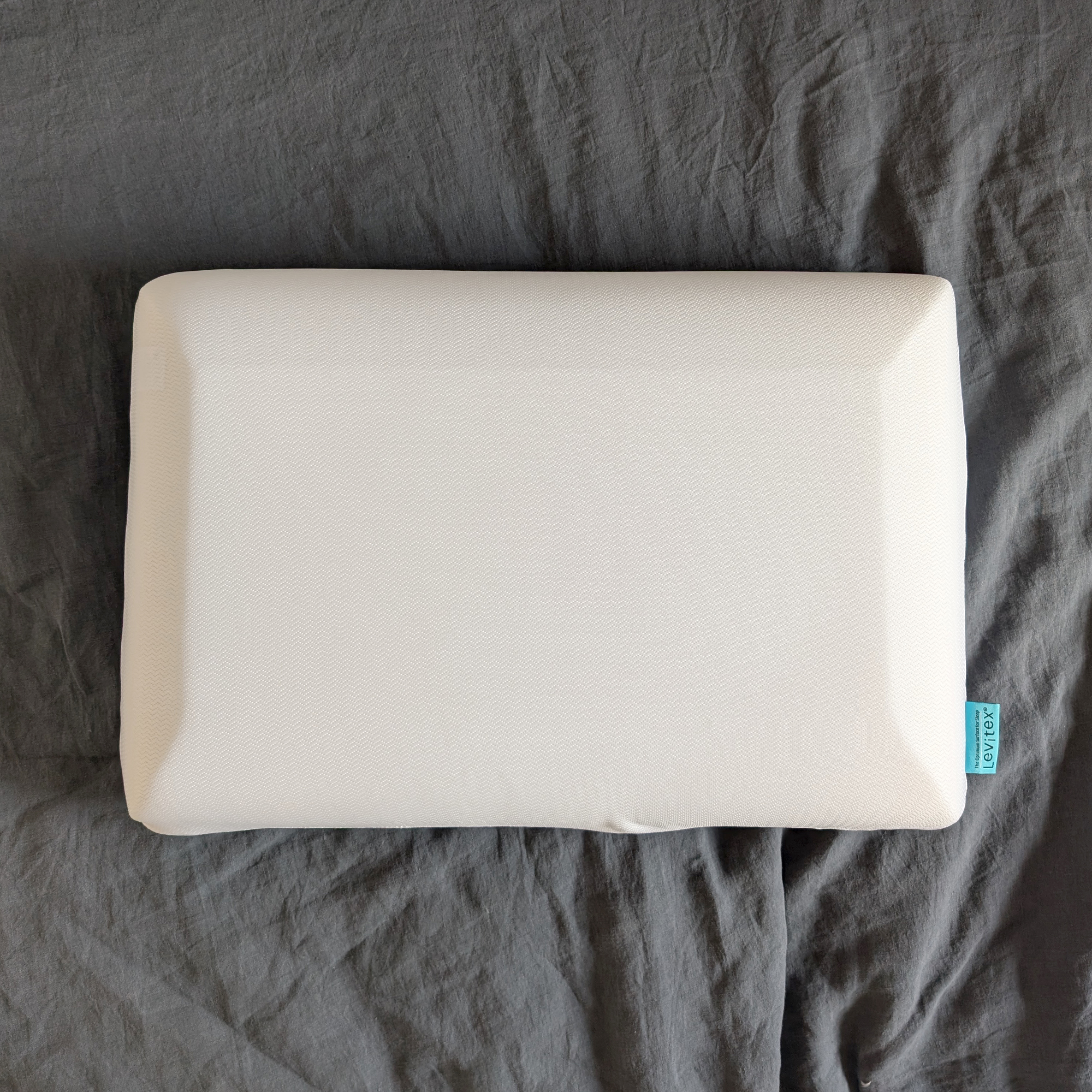The Levitex Sleep Posture pillow being tested