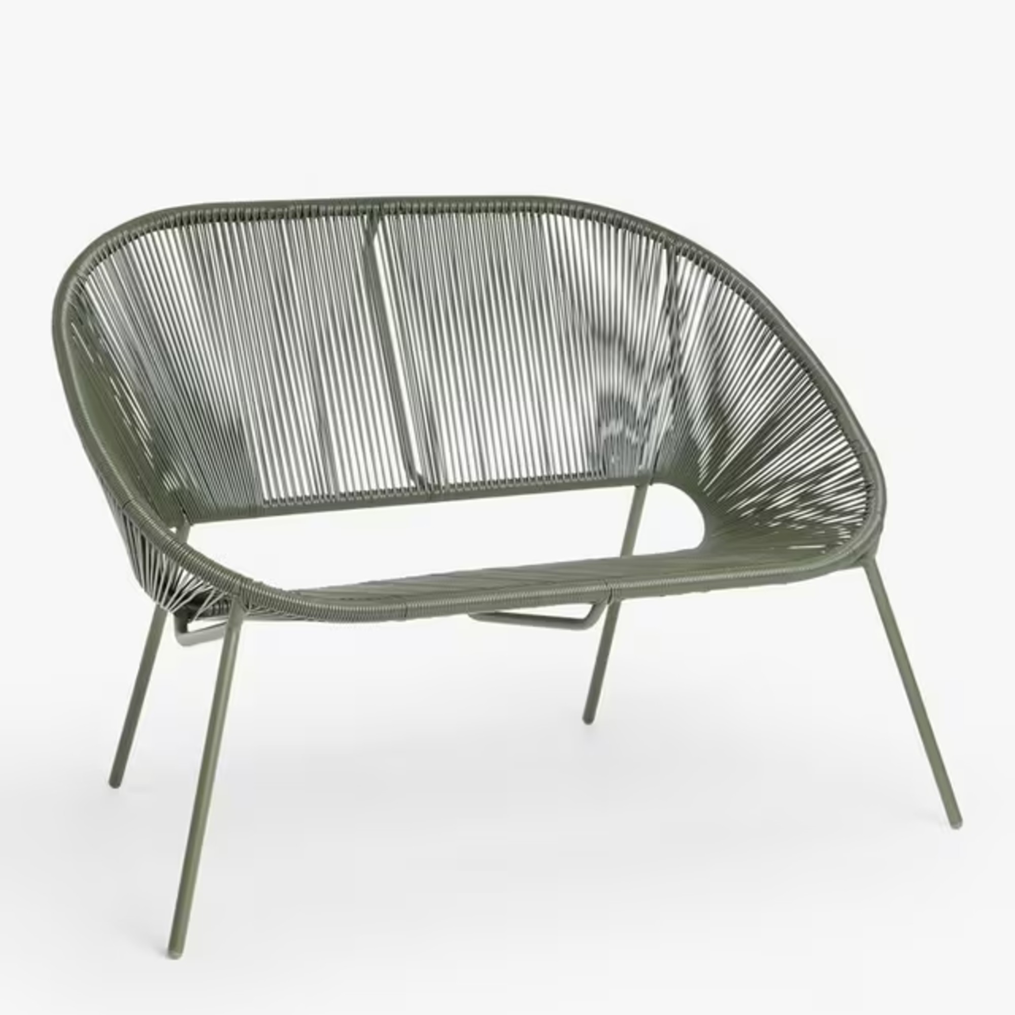 John Lewis Salsa 2-Seater Garden Sofa, Avocado Green