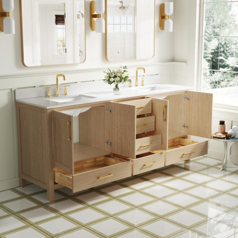 What Colors Pair Best with Light Wood Vanities for Bathrooms? ~ Fresh Design Blog